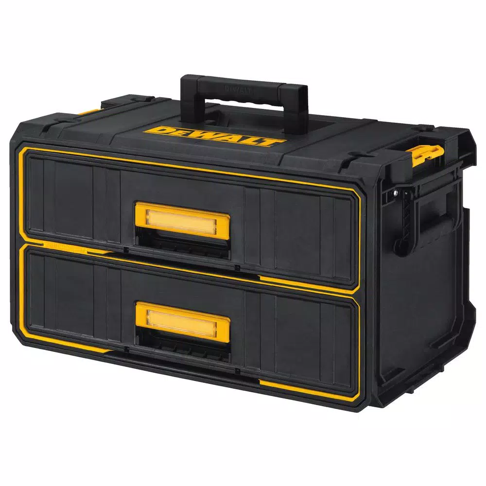 DEWALT 142-Piece Mechanics Tool Set with Bonus TOUGHSYSTEM 22 in. 2-Drawer Tool Box