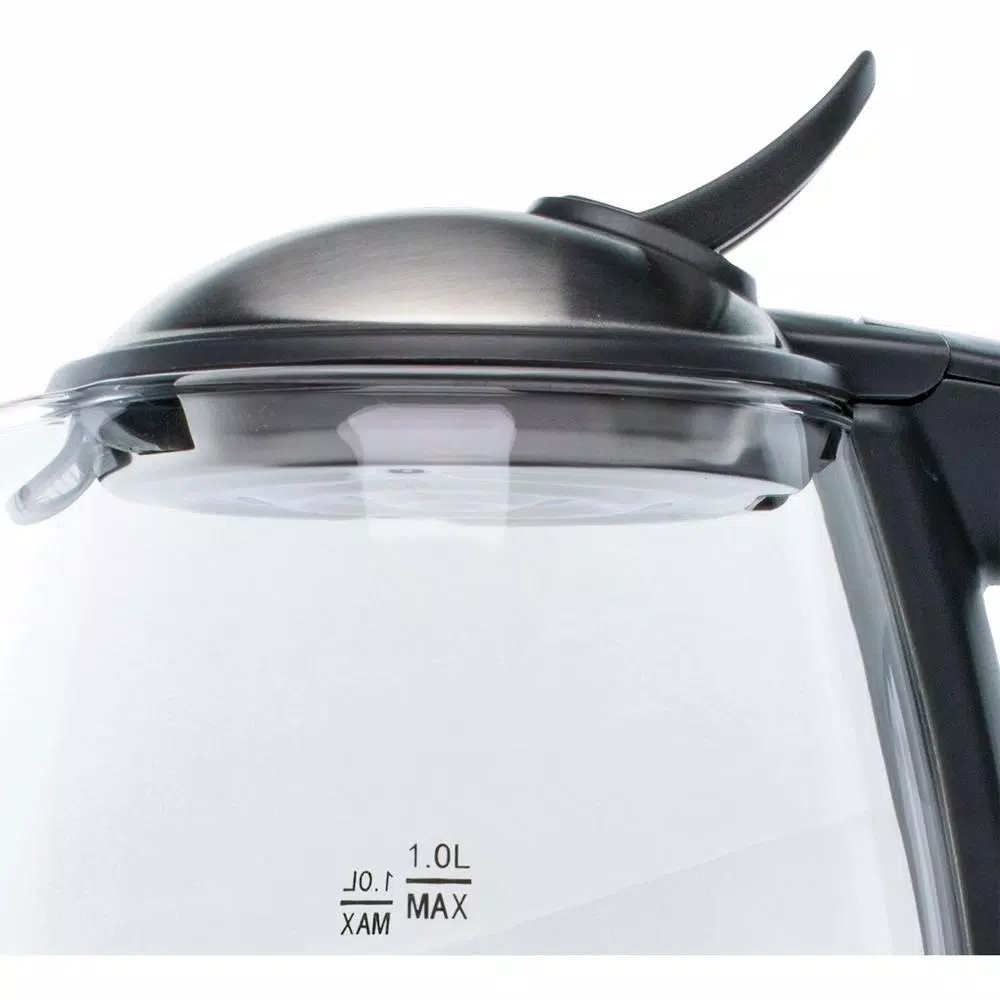 Brentwood Appliances KT-1910BK 1 Liter Cordless Glass Electric Kettle, 4.2-Cup, Black
