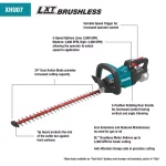Makita 18V X2 LXT 36V Brushless Blower & 24 in. Hedge Trimmer Combo Kit with (2) 5.0 Ah Batteries & Charger thumbnail 11
