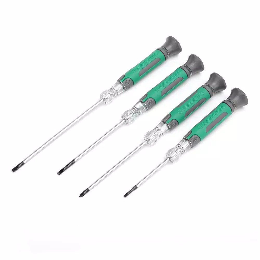 Commercial Electric 4-Piece Precision Screwdriver Set for Electrical Work