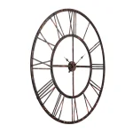 Utopia Alley Rivet Roman 45 in. Distressed Bronze Oversize Industrial Wall Clock thumbnail 8