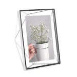 Umbra Prisma 5 x 7 in. Chrome Metal Floating Photo Frame thumbnail 2