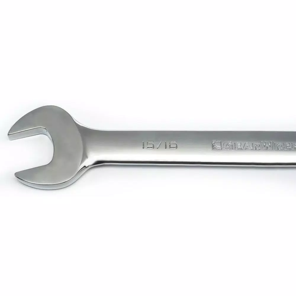 GEARWRENCH 1-1/8 in. Combination Ratcheting Wrench, 12-Point Steel, Chrome Finish