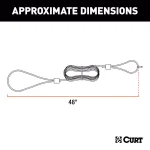 CURT Replacement Breakaway Switch Lanyard for CURT 52010, 48-in High-Temp Nylon Cable thumbnail 6