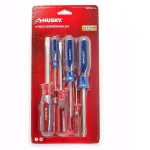 Husky 6-Piece Variety Screwdriver Set, Slotted and Phillips Head thumbnail 1