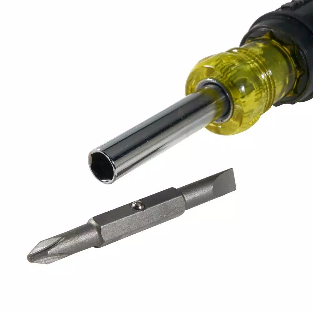 Klein Tools 5-in-1 Screwdriver and Nut Driver with Cushion Grip Handle