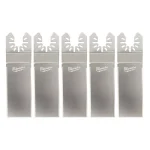 Milwaukee OPEN-LOK Wide Stainless Steel Sealant Cutting Oscillating Multi-Tool Blade, 5-Piece thumbnail 5