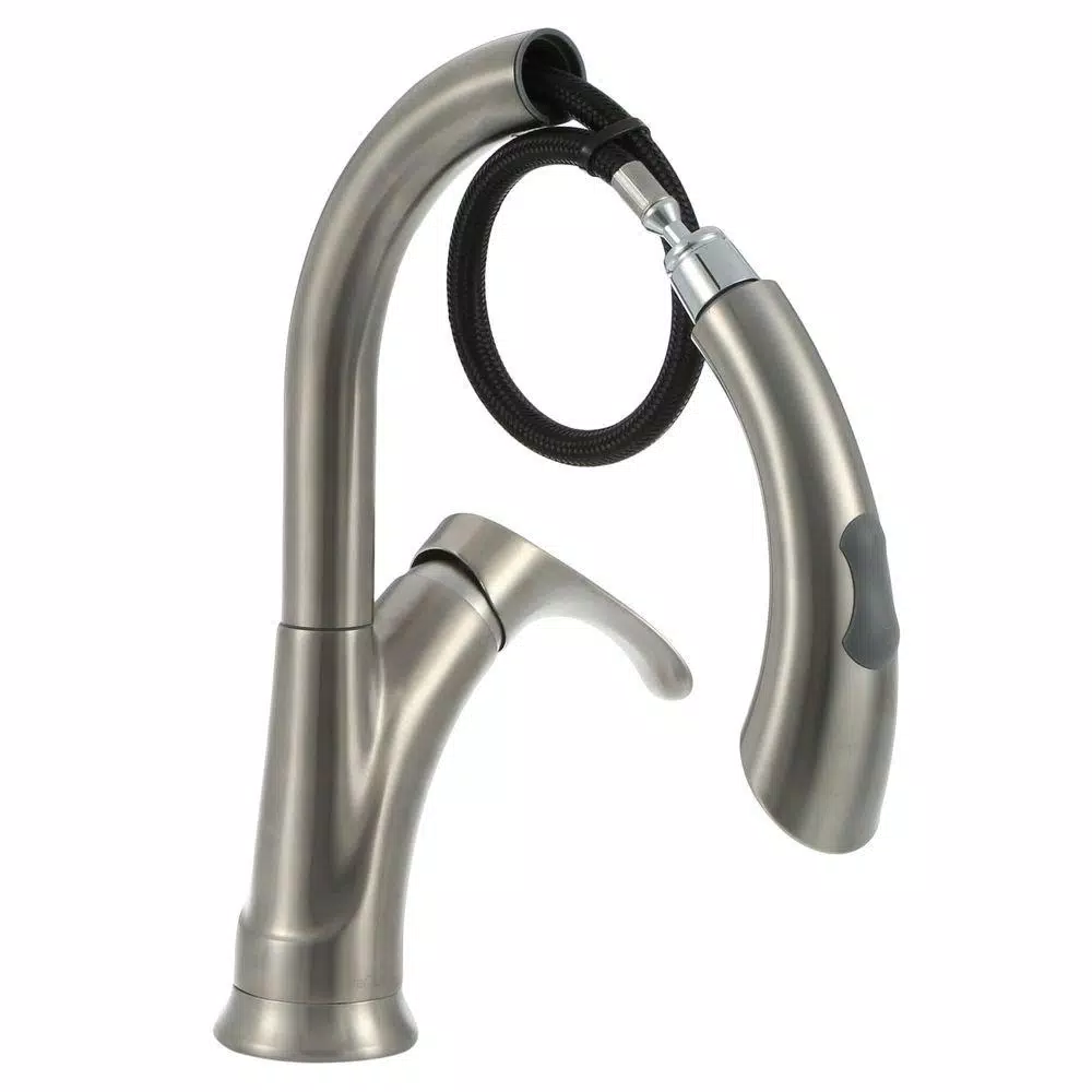 Glacier Bay Ginger Single-Handle Pull-Down Kitchen Faucet, Brushed Nickel