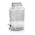 Gibson Home Bayfront Summer 2.6 Qt. Glass Drink Dispenser with Wire Bail Handle thumbnail 1