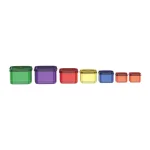 Classic Cuisine 7-Piece Color Coded Portion Control Meal Prep Container Set thumbnail 6