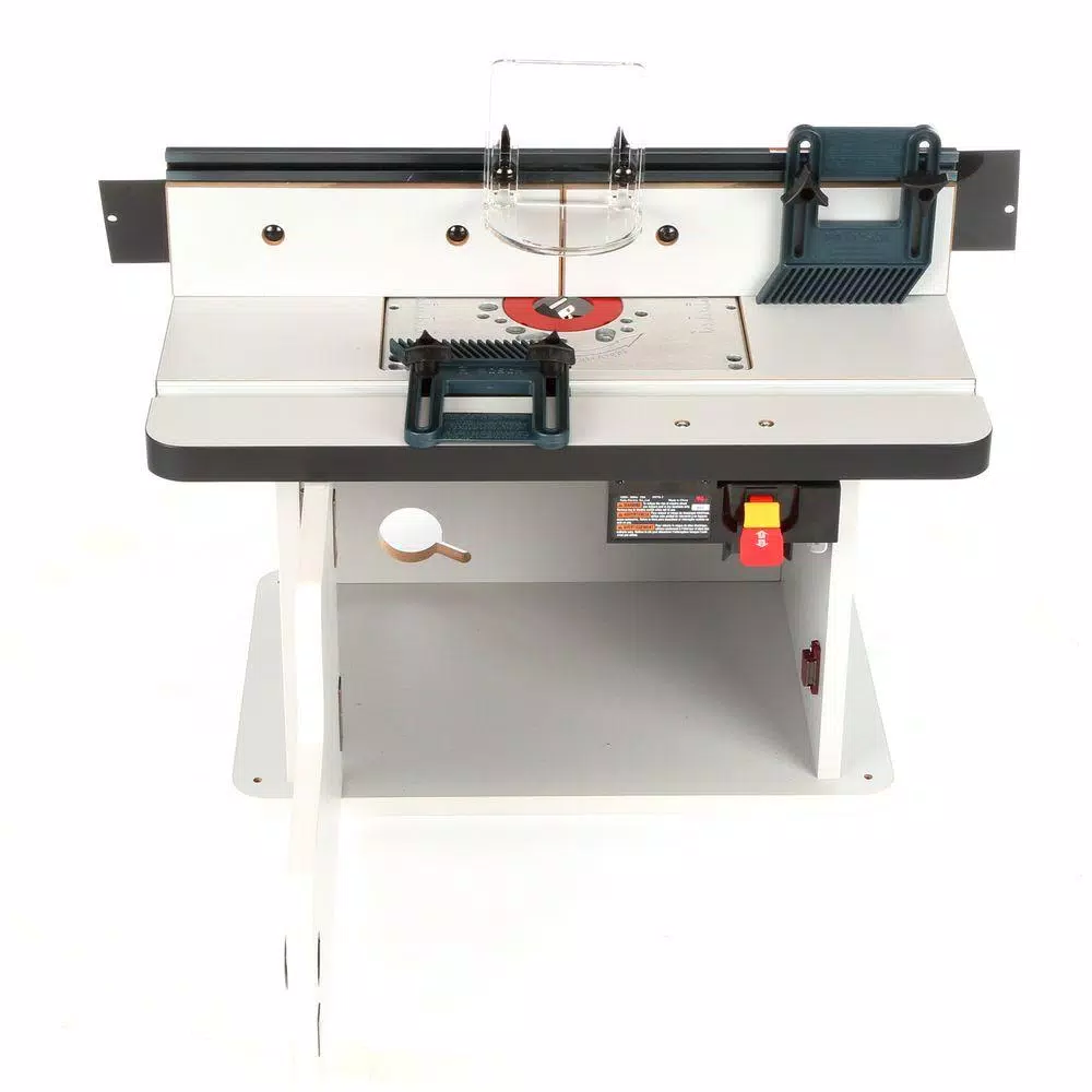 Bosch Laminated MDF Benchtop Router Table with Cabinet and Aluminum Fence