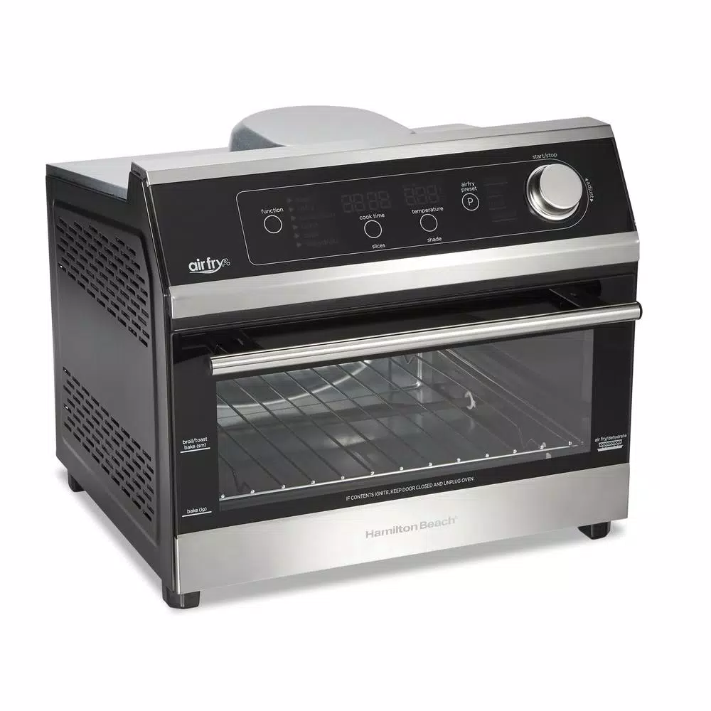 Hamilton Beach 1800W Digital Air Fryer Toaster Oven, 6-Slice, Black