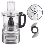 KitchenAid 7-Cup 3-Speed Contour Silver Food Processor with Locking Lid and Stainless Steel Blades thumbnail 1