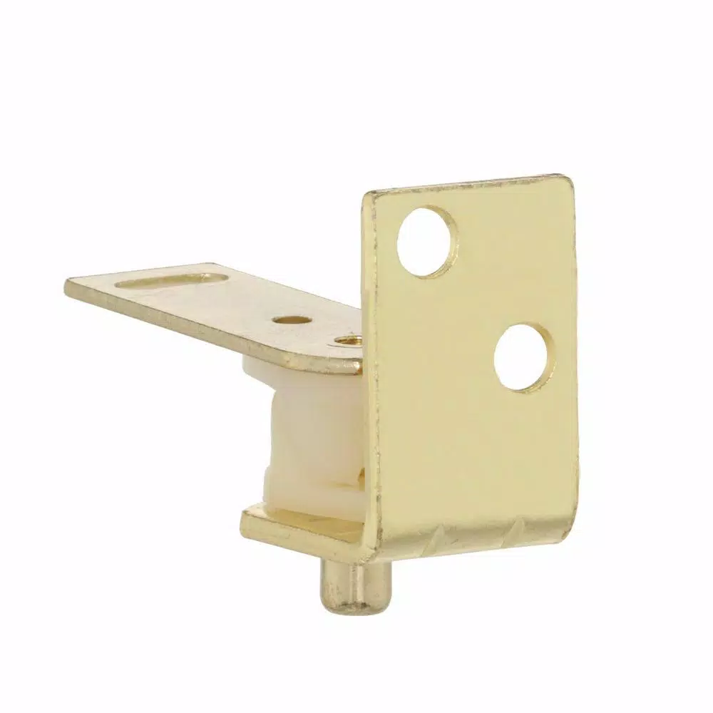 Prime-Line Brass Finished Steel Cafe Door Hinge Set, Double Acting & Self-Closing