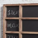 StyleWell 25.2 in. Wood 7-Day Weekly Planner Chalkboard with Grid thumbnail 5