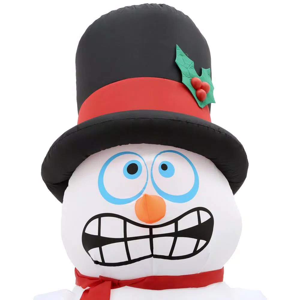 Home Accents Holiday 6 ft. Pre-Lit Animated Shivering Snowman Airblown Inflatable Holiday Decoration