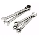 Husky 5-Piece Large SAE Reversible Ratcheting Wrench Set thumbnail 4