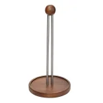 Honey-Can-Do Acacia Wood Paper Towel Holder - Modern Natural Acacia & Steel Design thumbnail 3