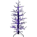Haunted Hill Farm 60 in. Animated Halloween Twisted Tree with Moving Branches and Purple LED Lights thumbnail 2
