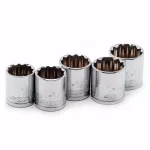 Husky 1/2 in. Drive SAE X-Large 12-Point Socket Set, 5-Piece thumbnail 5
