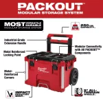 Milwaukee M18 PACKOUT Radio/Speaker with Charger, 22 in. Rolling Tool Box & 16 Qt. Cooler Kit thumbnail 3