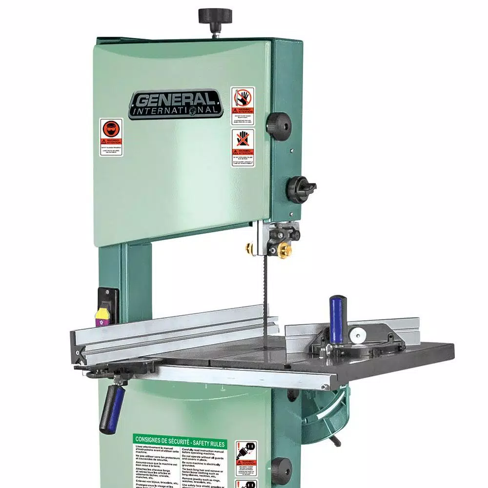 General International 12 in. Woodcutting Band Saw with Cast-Iron Table and Steel Stand