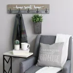 Stratton Home Decor Rustic Home Sweet Home Wall Hooks - Farmhouse Wood & Metal Decor thumbnail 1