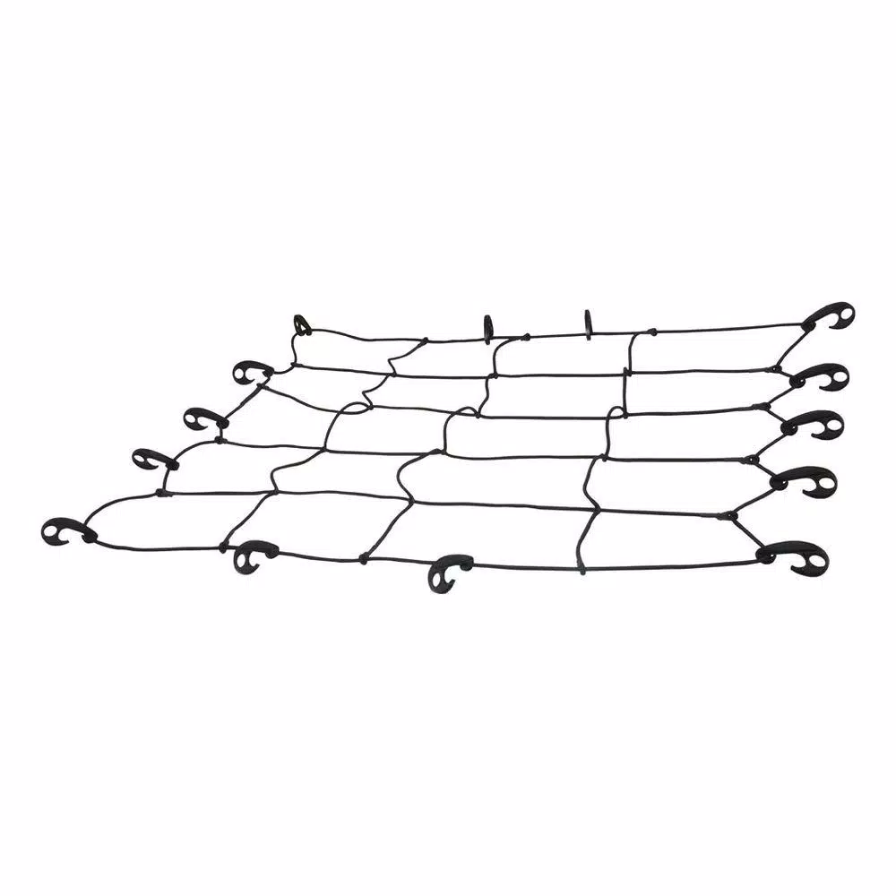CURT Roof Rack Cargo Net, 65" x 38", Black Nylon