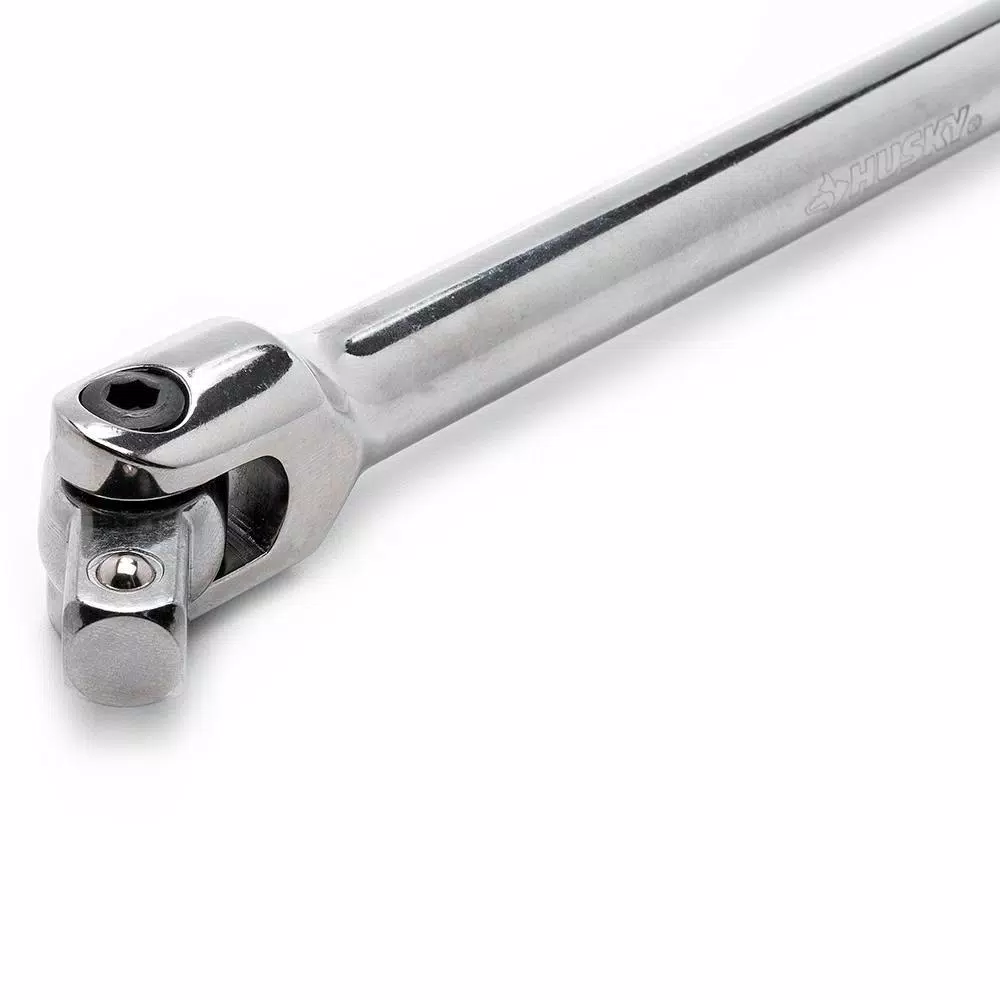 Husky 1/2 in. Drive Breaker Bar Set, 2-Piece, Chrome Finish