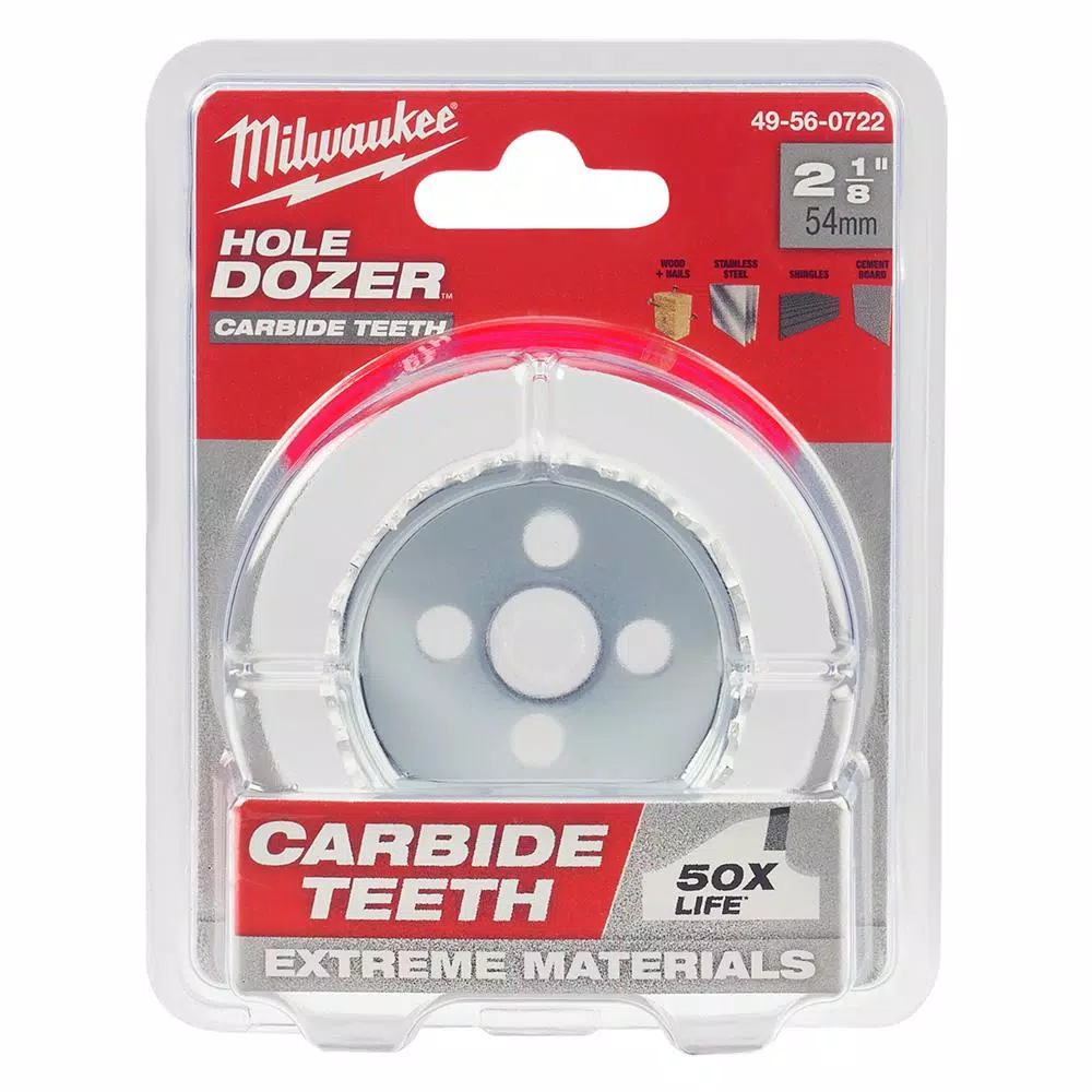 Milwaukee 2-1/8 in. Carbide Hole Dozer Saw for Multi-Material Cutting