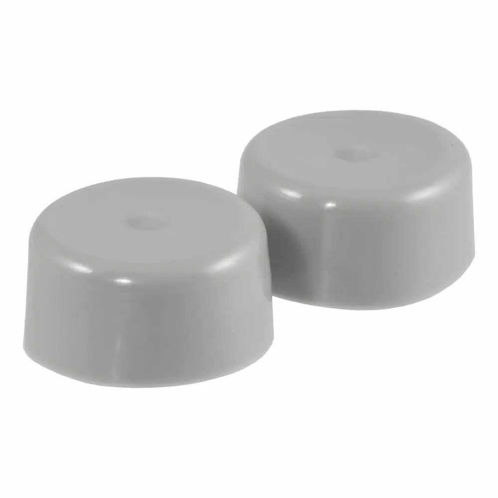 CURT 1.78" Bearing Protector Dust Covers, Gray Plastic (2-Pack)