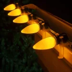 Wintergreen Lighting OptiCore C9 LED Gold Smooth Opaque Christmas Light Bulbs, 25-Pack thumbnail 3