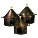 Benjara Bonny 25 qt. Bronze 3-Piece Metal Chafing Dish Set with Steel Tub thumbnail 1