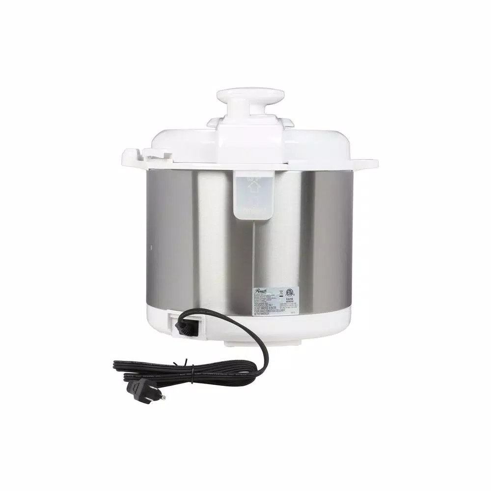 Rosewill 7-in-1 Multi-Function Electric Pressure Cooker, 6.3 Qt, White/Stainless Steel