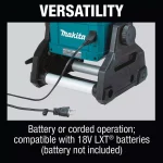 Makita 18V LXT Cordless/Corded LED Work Light, 3000 Lumens, IP65 Rated (DML811) thumbnail 11
