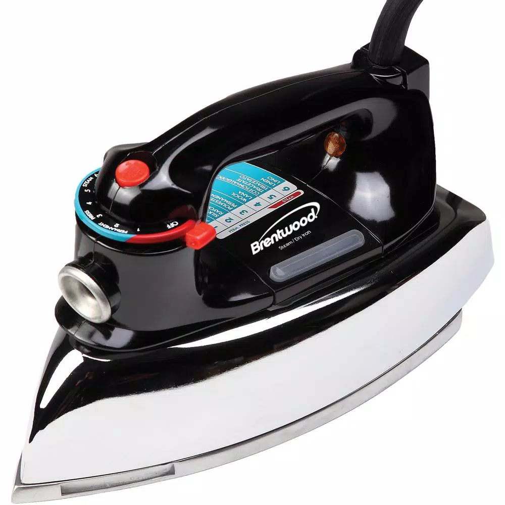 Brentwood Appliances Brentwood Classic Nonstick Steam/Dry Iron, 1100W, Black