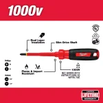 Milwaukee 4-Piece 1000V Insulated Screwdriver Set with Pouch thumbnail 2