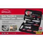 Apollo 56-Piece Metric Auto Tool Set with Zippered Storage Case thumbnail 4