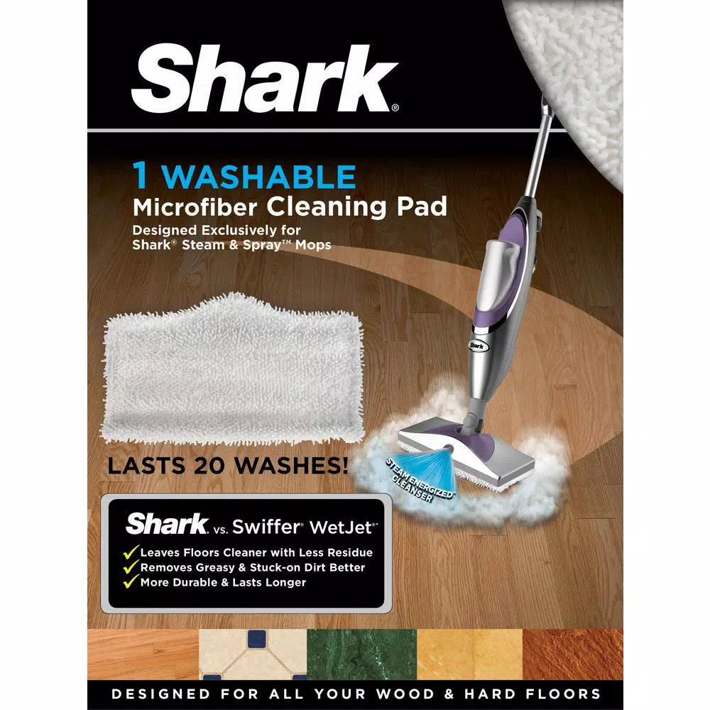 Shark Washable Microfiber Cleaning Pad Refill for Steam and Spray Mops
