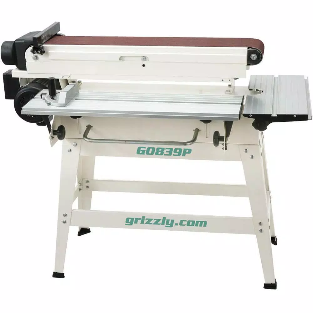 Grizzly Industrial Polar Bear Series 6 in. x 79 in. Edge Sander with 1.5 HP Motor