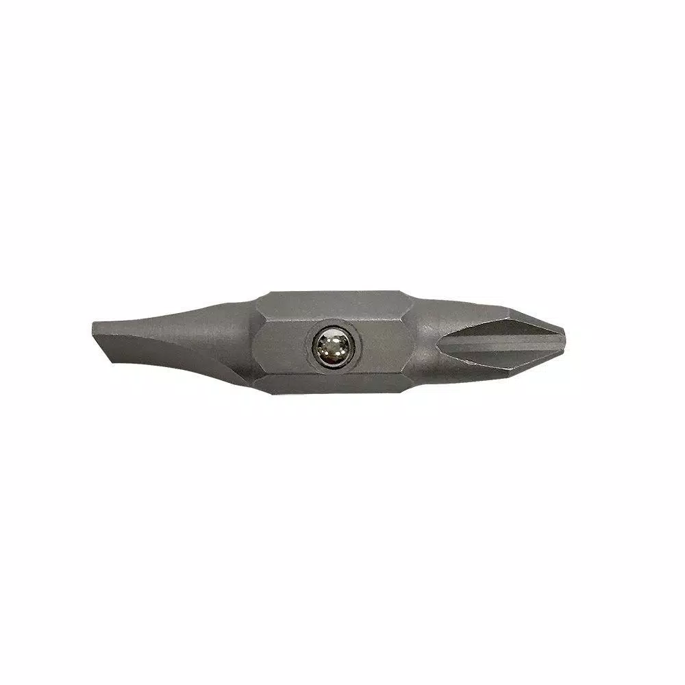 Klein Tools #2 Phillips and 1/4 in. Slotted Replacement Bits, 2-Piece Set