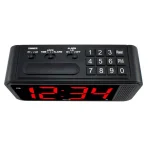 Equity by La Crosse Red 1.8 in. LED Quick Set Digital Alarm Clock with Dimmer and Battery Backup thumbnail 3