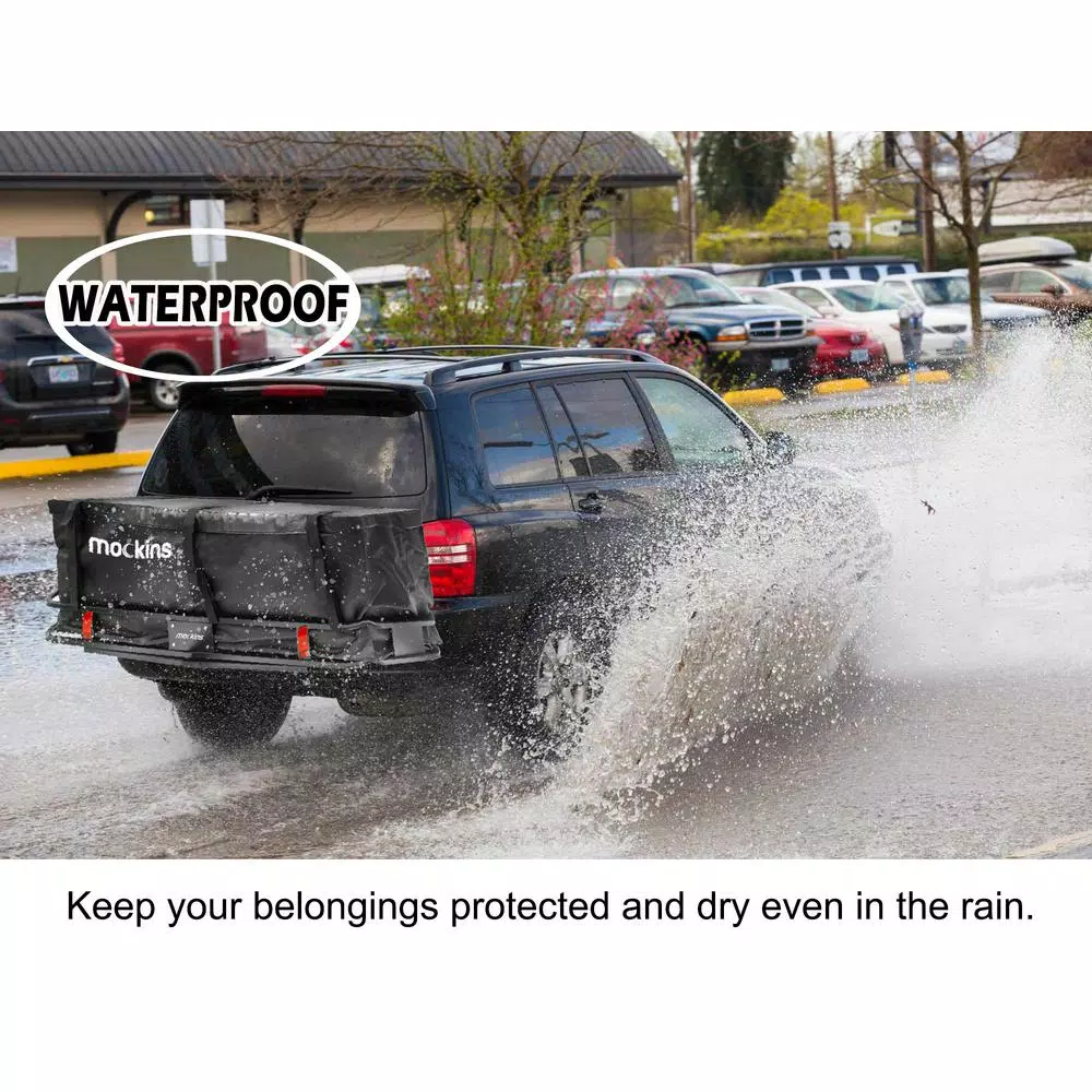Mockins 57 in. Waterproof Hitch Cargo Carrier Bag, 15.5 cu. ft. Capacity, 500 lbs Load Limit
