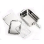 ExcelSteel 4-Piece Stainless Steel Stovetop Smoker Specialty Set thumbnail 1