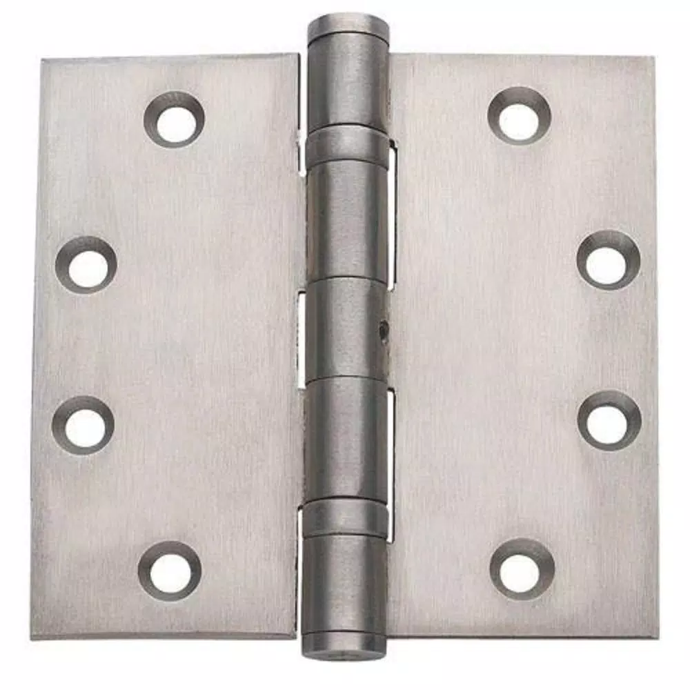 Global Door Controls CPS Series 4.5 x 4 in. Full Mortise Spring Hinge, Satin Nickel (Set of 2)