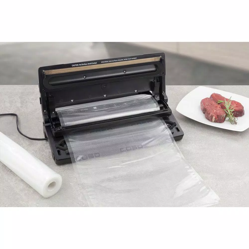 Caso Design VC 350 Food Vacuum Sealer All-in-One System - Brushed Stainless & Black