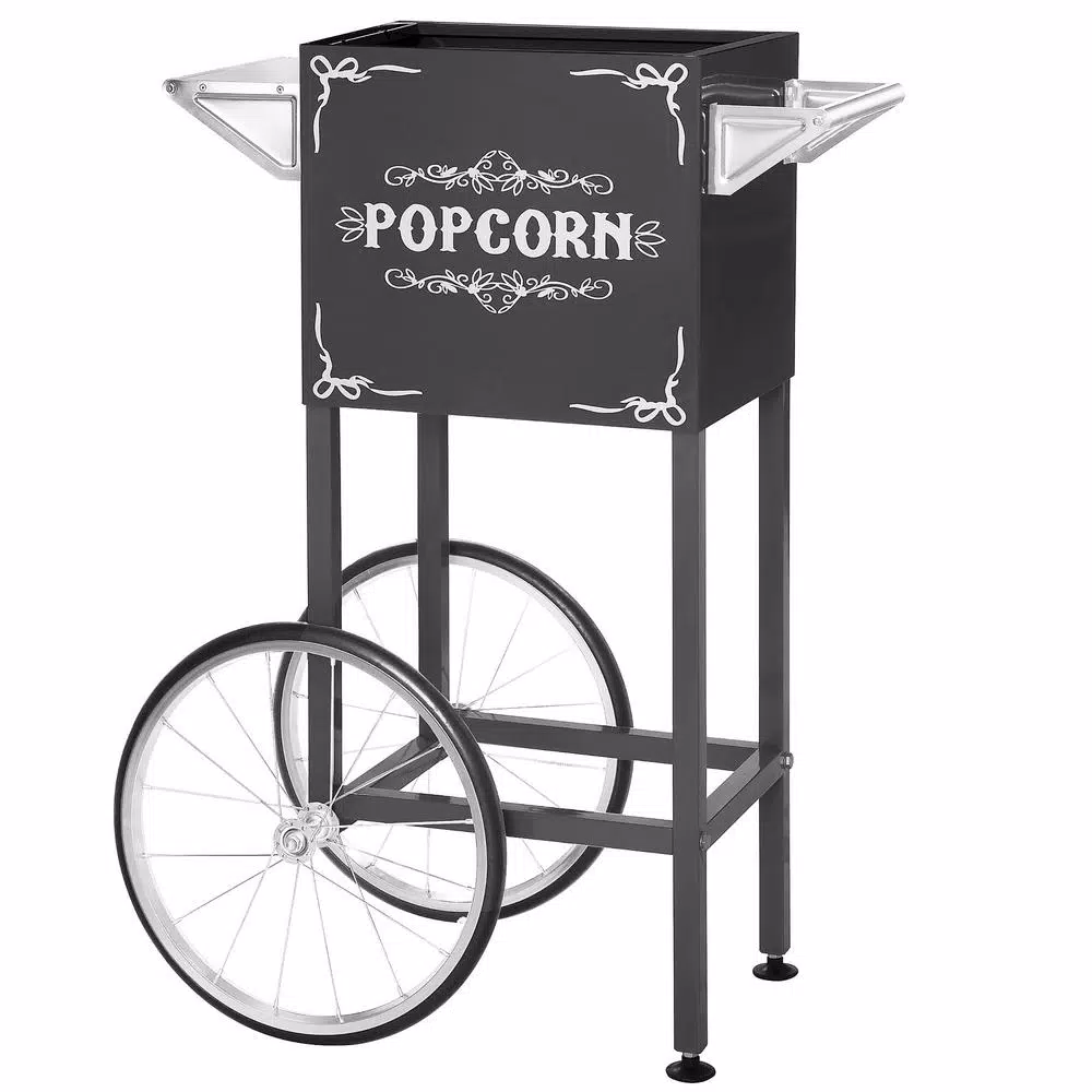 Great Northern Popcorn Foundation Popcorn Machine with Mobile Cart, 6-Ounce Kettle, 2 Gallon Capacity