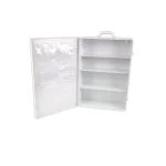 Rapid Care 4-Shelf First Aid Cabinet, Powder-Coated Steel Wall Mount Storage thumbnail 1