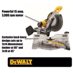 DEWALT DWS709 12 in. Dual Bevel Sliding Compound Miter Saw, 15 Amp thumbnail 2