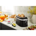 KitchenAid 4-Slice Matte Black Long Slot Toaster with High-Lift Lever thumbnail 2